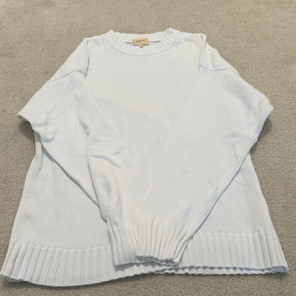 DONNI. - White Crew Neck Sweater